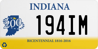 IN license plate 194IM