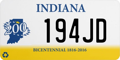 IN license plate 194JD