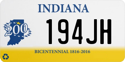 IN license plate 194JH