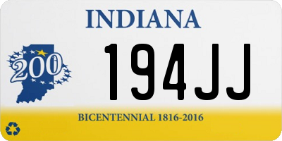 IN license plate 194JJ