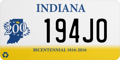 IN license plate 194JO