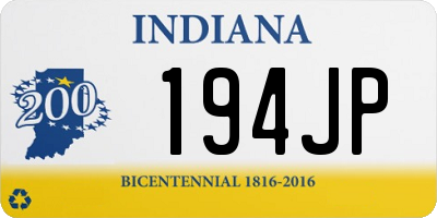 IN license plate 194JP