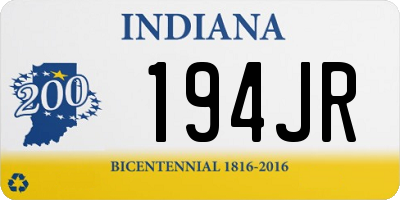 IN license plate 194JR