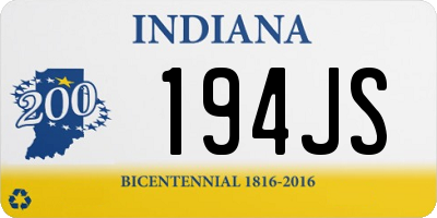 IN license plate 194JS