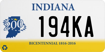 IN license plate 194KA