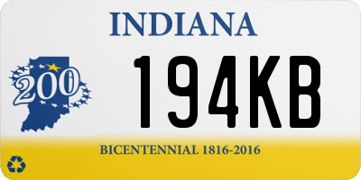 IN license plate 194KB