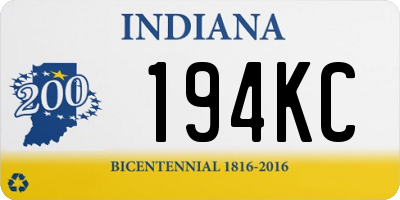 IN license plate 194KC