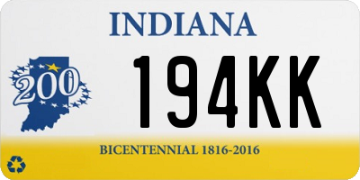 IN license plate 194KK