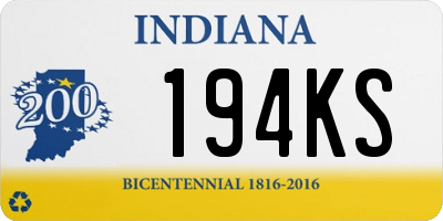 IN license plate 194KS