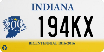 IN license plate 194KX