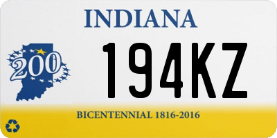 IN license plate 194KZ