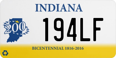 IN license plate 194LF