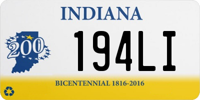 IN license plate 194LI