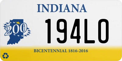 IN license plate 194LO