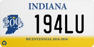 IN license plate 194LU