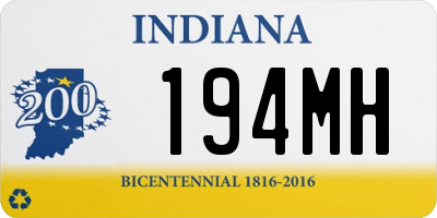 IN license plate 194MH