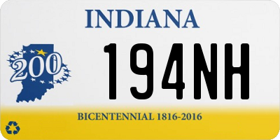 IN license plate 194NH