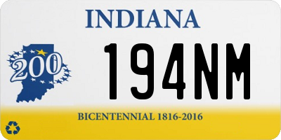 IN license plate 194NM