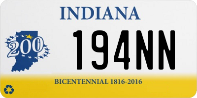 IN license plate 194NN