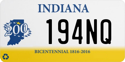 IN license plate 194NQ