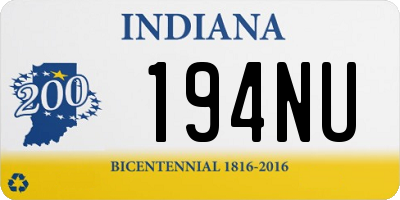 IN license plate 194NU