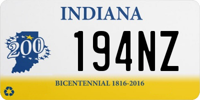 IN license plate 194NZ