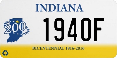 IN license plate 194OF