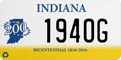 IN license plate 194OG