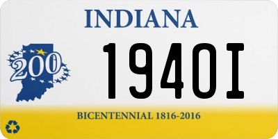 IN license plate 194OI