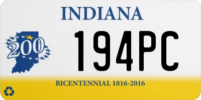IN license plate 194PC