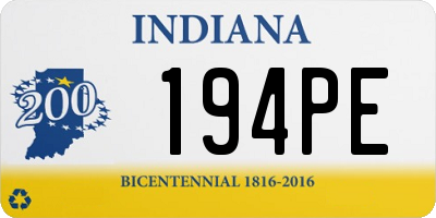 IN license plate 194PE