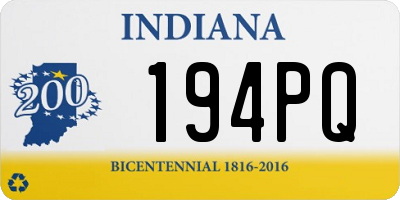 IN license plate 194PQ