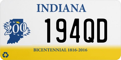 IN license plate 194QD