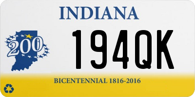 IN license plate 194QK