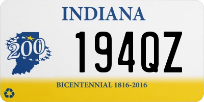 IN license plate 194QZ