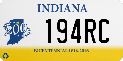 IN license plate 194RC