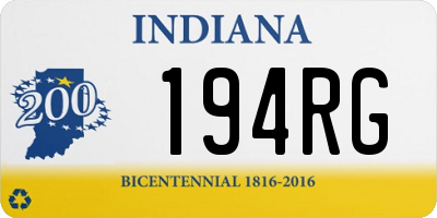 IN license plate 194RG