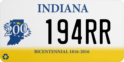 IN license plate 194RR