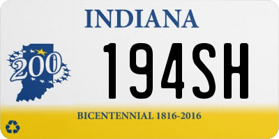 IN license plate 194SH