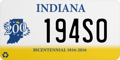 IN license plate 194SO