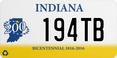 IN license plate 194TB