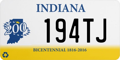 IN license plate 194TJ