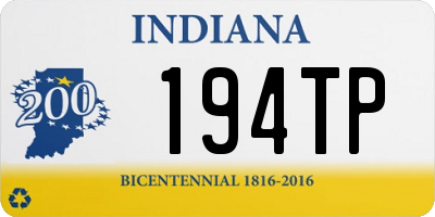 IN license plate 194TP