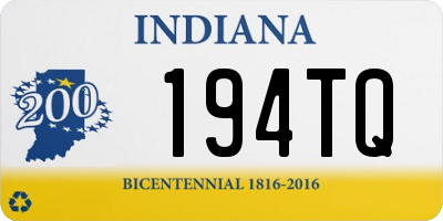 IN license plate 194TQ