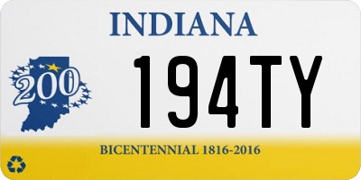 IN license plate 194TY