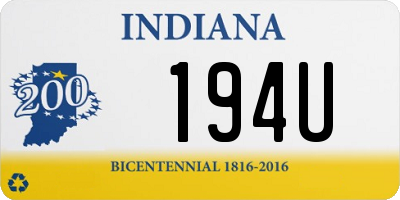 IN license plate 194U