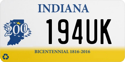 IN license plate 194UK