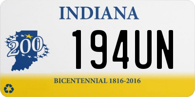 IN license plate 194UN