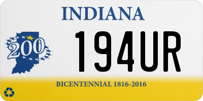 IN license plate 194UR