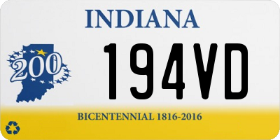 IN license plate 194VD